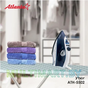Утюг Atlanta ATH-5502 (синий) картинка 6